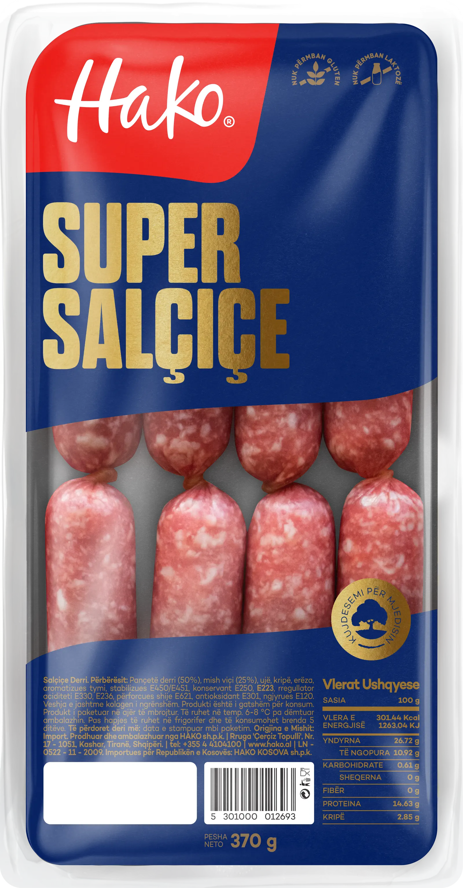 Hako, Virshlle derri, Super salçiçe, 370 g